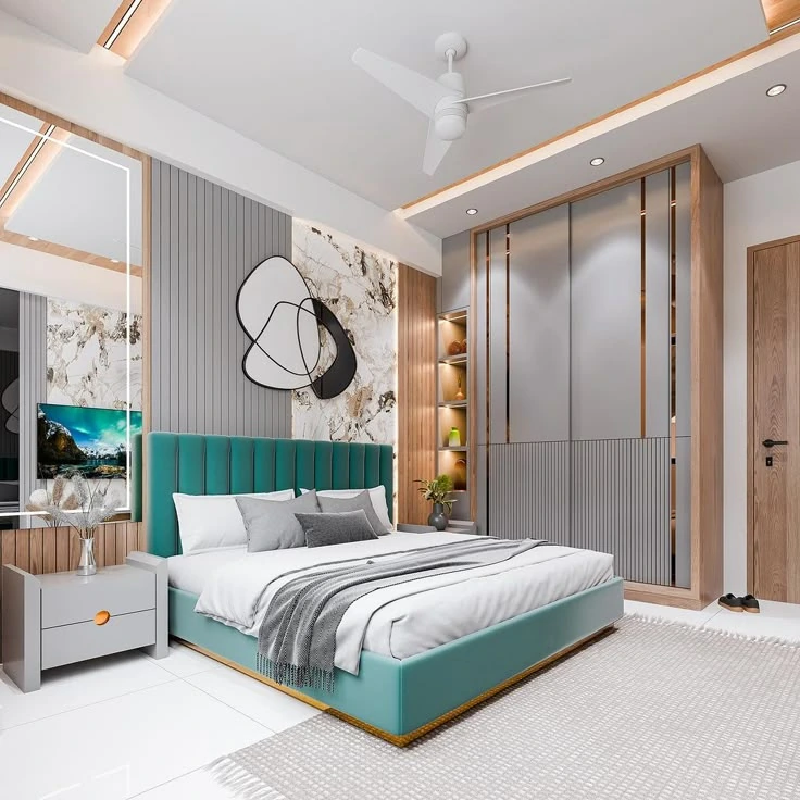 High-quality finished interior bedroom project